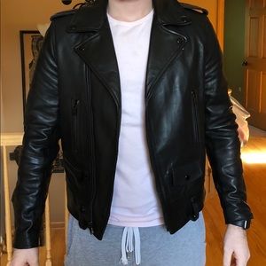 L'Assemblage Du Cuir black leather jacket